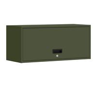 vidaXL Wall Cabinet for Garage with Gas-lift Door Anthracite
