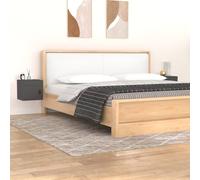 Wall Cabinet Grey Solid Pine Wood 31.5x30x30 cm Floating Wall-Mounted Set of 2pc