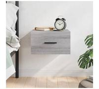 Wall Cabinet Grey Sonoma 35x35x20cm Engineered Wood Floating Bedside Shelf Small