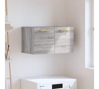 Wall Cabinet Grey Sonoma 60x36.5x35 cm Engineered Wood Berkfield Home Grey One Size