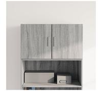 Wall Cabinet Grey Sonoma 70x42.5x40cm Engineered Wood 2-Door Rustic Storage Home