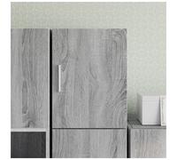 (grey sonoma) vidaXL Wall Cabinet Bathroom Shelf Wall Hanging Cabinet White Engineered Wood