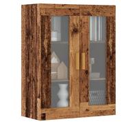 Wall Cabinet Hanging Engineered Wood Old Wood 69.5x34x90 cm 2-Door Storage Unit