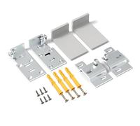 Wall Cabinet Hanging Plate Corner Bracket Kitchen Cabinet Carrier Plate Rustproof Concealed Mounting Brackets for Furniture Cabinets Installation Accessories