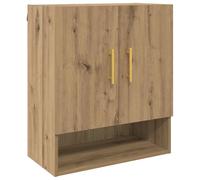 vidaXL Wall Cabinet Smoked Oak 60x31x70 cm Engineered Wood