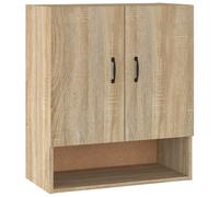 Wall Cabinet Hanging Storage Cabinet Wall Cupboard Engineered Wood vidaXL