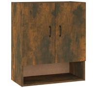 (Smoked oak) vidaXL Wall Cabinet Hanging Storage Cabinet Wall Cupboard Engineered Wood