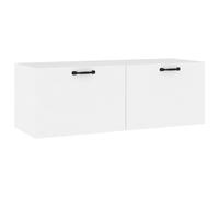 (White) vidaXL Wall Cabinet Engineered Wood Floating TV Unit Cabinet Multi Colours