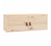 Wall Cabinet Hanging Storage Cabinet Wall Cupboard Solid Wood Pine vidaXL