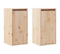 Wall Cabinet Hanging Storage Cabinet Wall Cupboard Solid Wood Pine vidaXL