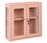 Wall Cabinet HARLYN 60 cm Metal Peach Pink