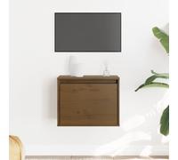 vidaXL Wall Cabinet Honey Brown 45x30x35 cm Solid Pinewood, Brown