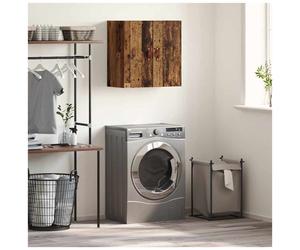 Wall Cabinet Old wood 60x31x60 cm Engineered Wood 2-Door 1 Shelf Bow Handle Wall