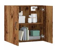 Wall Cabinet Old Wood 60x31x60 cm Engineered Wood Rustic Floating Storage Shelf [EEK: Yes]