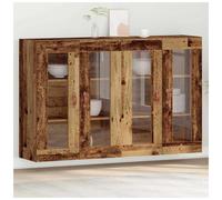 vidaXL Wall Cabinets 2 pcs Old Wood 69.5 x 34 x 90 cm Engineered Wood - Brown, Brown