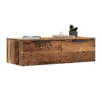 Wall Cabinet Reclaimed Wood Look Wood Material 68 x 30 x 20 cm Storage Space Multi-Purpose Cabinet for Living Room Bedroom Hallway with Compartments and Doors Modern Design Space Saving