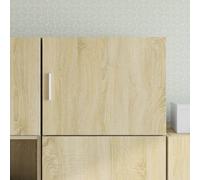 Wall Cabinet Rustic Sonoma Oak 50x42.5x40 cm Engineered Wood 1 Door Storage Box