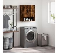 Wall Cabinet Smoked Oak 60x31x70 cm Engineered Wood Berkfield Home Brown One Size