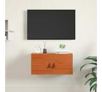 vidaXL Wall Cabinet Wax Brown 60 x 30 x 30 cm Solid Pine Wood