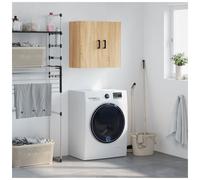 Wall Cabinet Sonoma Oak 60x31x60 cm Engineered Wood 2-Shelf Modern Storage extra