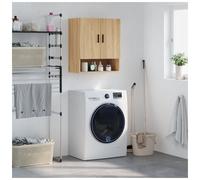 Wall Cabinet Sonoma Oak 60x31x70 cm Engineered Wood 3-Shelf Wall-Mounted Unit.