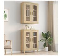 Wall Cabinet Sonoma Oak 69.5x34x90 cm Engineered Wood Modern Space-Saving Slim
