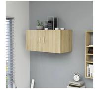 vidaXL Wall Mounted Cabinet Sonoma Oak Engineered Wood Floating Wall Shelf