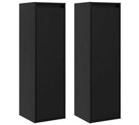 vidaXL Wall Cabinets 2 Pcs White 30X30X100cm Solid Pinewood, White