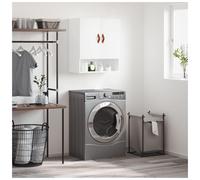 Wall Cabinet White 60x31x70 cm Engineered Wood Wall-Mounted 2-Shelf Modern Home