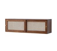 Wall Cabinets Kitchen Wall Cabinet Beautiful And Practical Decorative Cabinet For Living Room Balcony Bedroom Locker Wall-mounted Storage Medicine Cabinet (Color : Brown, Size : 80 * 30 * 35cm)