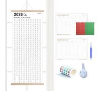 Wall Calendar - 12" Year Planner | Wooden Framed Version: Home Organization, Office, School, College, Apartment, Class, Student, Weekly Planning, Daily,