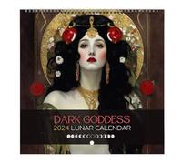 Wall Calendar 2024, Wall Calendar 2024 - Goddess Astrology Full Moon Tracker Moon Phase Calendar, Hanging Astrology Decorations, Lunar Calendar 2024 Living Room, Bedrooms