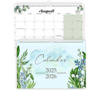 Wall Calendar 2025 2026 A4 - Magnetic Calendar for Fridge Sep. 2025 to Dec. 2026 (18 months) - Family Academic Year Monthly Wall Planner for Holidays, Work Organisation & Scheduling