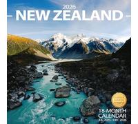 Wall Calendar 2025-2026 Planner Calendar - New Zealand Hangable Monthly Wall Calendar with Large Blocks for Organizing & Planning, Academic Schedule, Home, Office & family, Thick & Sturdy Paper (12