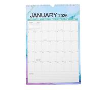 Wall Calendar 2025 2026 Spiral Bound Paper Monthly Planner