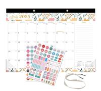 Wall Calendar 2025 2026 Uk - Desk Calendar Family, Monthly Goal To-do List Notes, Perfect for Organizing for Office Home Personal Organizer (2025.7-2026.12 UK Colorful)