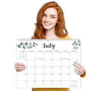 Wall Calendar 2025/26 UK, 2025 Calendar Family Planner a3, 18 Month 2025 Calendars Month to View, Family Calendars 2025 2026 from July 2025 - December 2026 for Kitchen Home - Green