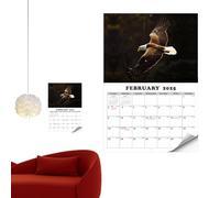 Wall Calendar 2025, Eagle Calendar 2025 - Eagle Calendar Wall Monthly Calendar from January 2025 to January 2026 - Bright Daily Planner for Hanging, Foldable Wall Calendar for Offices, Home, School