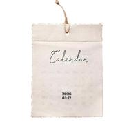 Wall Calendar 2026 - 12 Month Textile Appointment Planner | Domestic Planner Calendars for Home, Living Room, Bedroom, School, Students, Teachers, Office, Freelance Consultants
