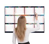 Wall Calendar 2026 12 Months | 61 x 86 cm Double-Sided Dry Erase Board Daily Planner Calendar | For Reading Habits School Studies Household Tasks Exercises Holidays Parties Vo