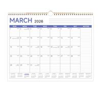 Wall Calendar 2026-2026 Calendar Wall from Jan. 2026 to Dec. 2026, 12 Monthly Calendar with Large Ruled Blocks and Julian Dates, 11.5''x14.5''