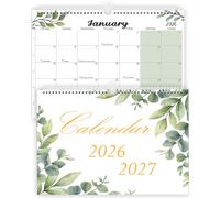 Wall Calendar 2026 2027 A4 - Calendar Planner from Jan. 2026 to June 2027 - Family Academic Year Monthly Wall Planner for Holidays, Work Organisation & Scheduling(Wall Calendar 2026)