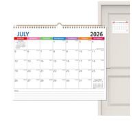 Wall Calendar 2026-2027 | July 2026 - December 2027 Large Format Vertical Planner - 18 Monthly Wall Calendar, for Programming, Organization and Planning, at Home