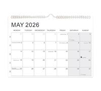 Wall Calendar 2026-2027 - Large Ruled Blocks Planner, Monthly Calendar Organizer With Big Writing Space | For Home School Office Classroom Meeting Room Studio Apartment Dorm Teacher Work Planning