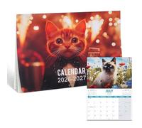 Wall Calendar 2026-2027 UK Academic Wall Planner 2026 2027 Family Calendar Month to View from Jul.2026 -Dec.2027 Calendars,Monthly Planner for Planning and Organizing, A4 Size,UK Holidays,No Ink Bleed