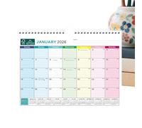 Wall Calendar 2026-2027 | Weekly and Daily with Holidays | Calendar 18 January 2026-2027 - For Appointments Academic Programme Home Office Christmas