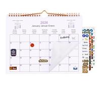 Wall Calendar 2026, Calendar from January 2026 to December 2026, A4 Landscape Wall Planner, Family Calendar 2026 Annual Planner Calendar 22x29cm