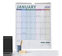 Wall Calendar 2026 - Colorful Planning, Calendar 2026-2027 | Daily Supplies Office Teachers Students Home Living Room Bedroom Studio School Workshop Freelancers Dormitory W