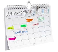 Wall Calendar 2026 Colour Calendar - 12 Month Calendar 2026 - Landscape Full Year Wall Calendars Planner - NOW to December 2026