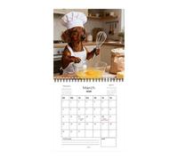 Wall Calendar 2026 - Dachshund Planner Diary Monthly Calendar with Dog Design, for Appointments, Holidays, Bedroom, Kitchen, Fridge, Desk, Classroom and